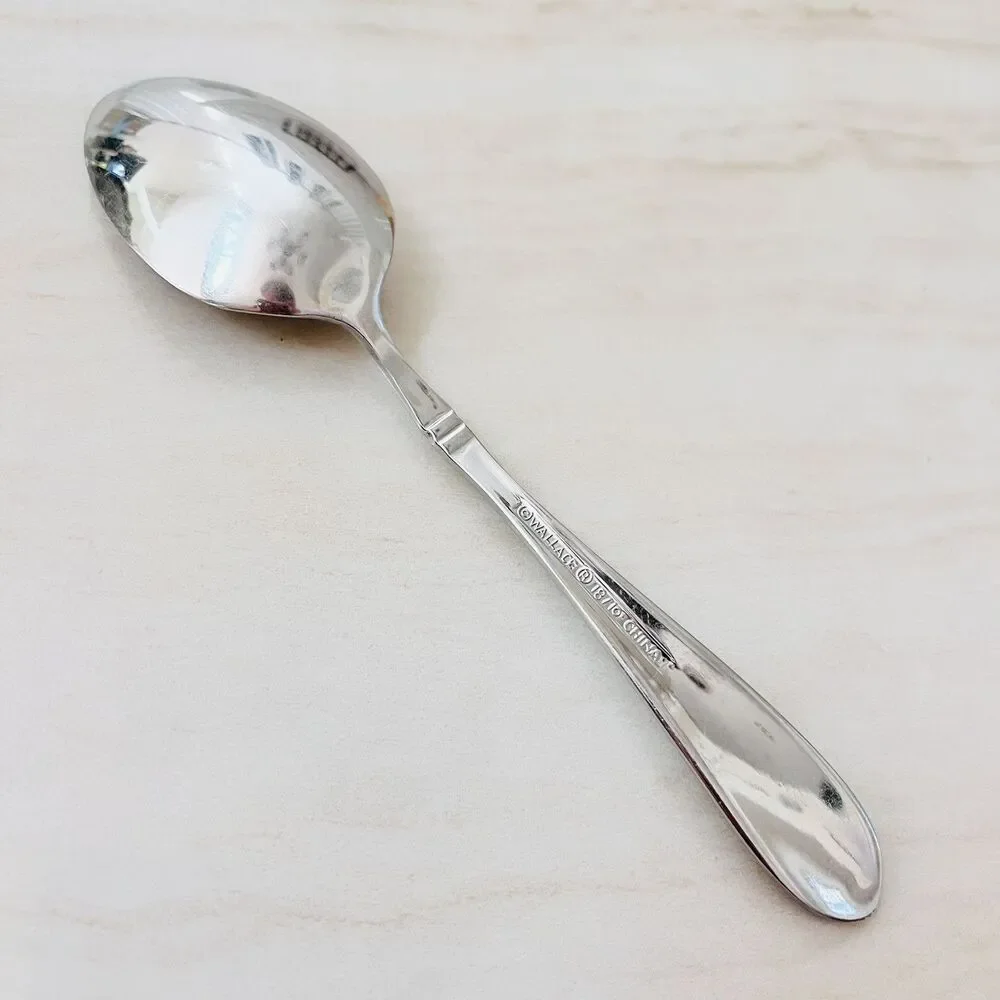 2pc WALLACE Summerset Stainless Teaspoon 6 1/4 in Flatware Replacement PLAINBACK